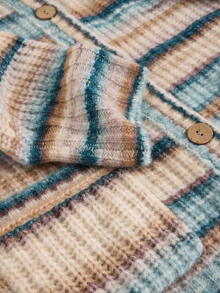 White Stuff Suzanna Cardi Blue Multi