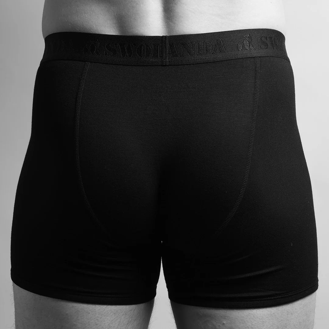 Swole Panda Bamboo Boxers Black/Black