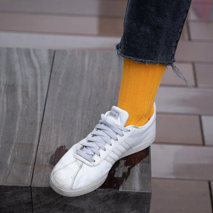 Swole Panda Bumblebee Yellow Socks