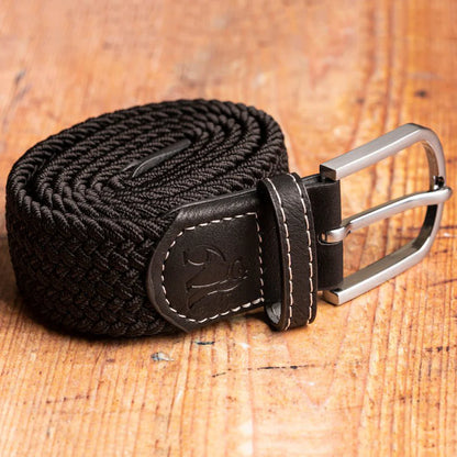 Swole Panda Jet Black Woven Belt