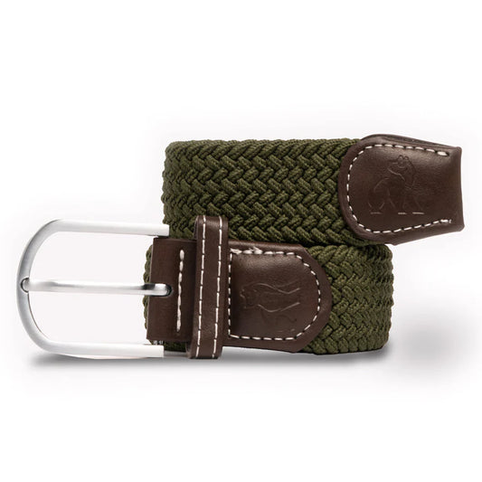 Swole Panda Khaki Green Woven Belt