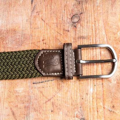 Swole Panda Khaki Green Woven Belt