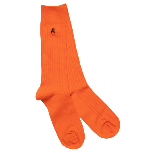 Swole Panda Tangerine Orange Socks