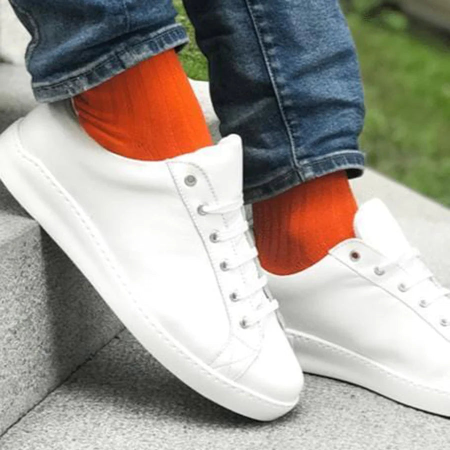 Swole Panda Tangerine Orange Socks