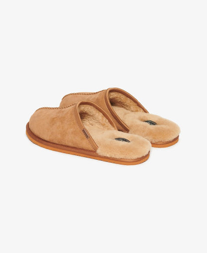 Superdry Suede Mule Slipper Tan