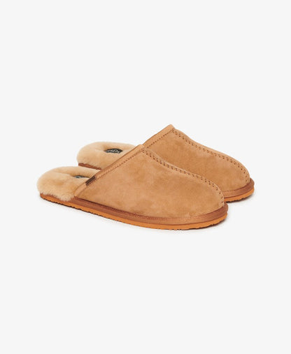 Superdry Suede Mule Slipper Tan