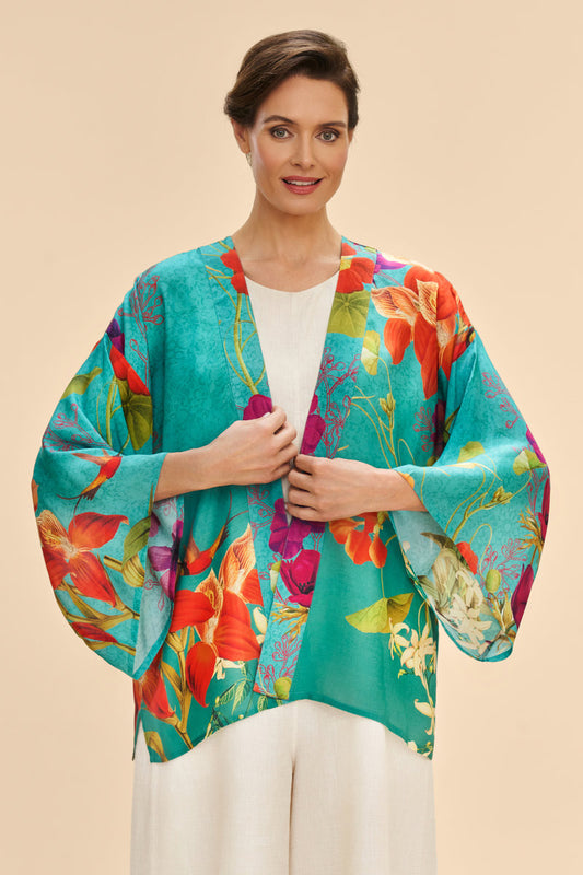 owder Accessories Powder Clothing Powder Hummingbird at Dusk Kimono Jacket