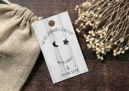 The Old Farmhouse Jewellery Mini Stud Star & Moon