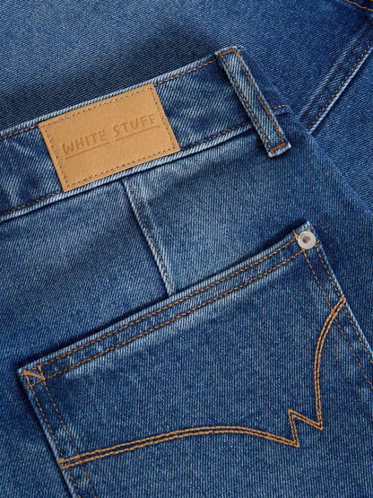 White Stuff Tia Denim Skirt Mid Demin