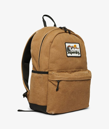 Superdry Workwear Canvas Montana Backpack Denim Co Tobacco Brown