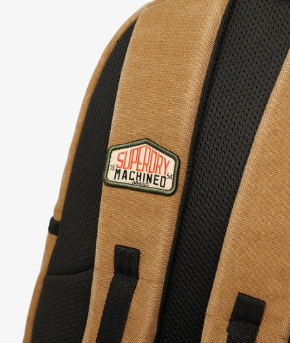 Superdry Workwear Canvas Montana Backpack Denim Co Tobacco Brown