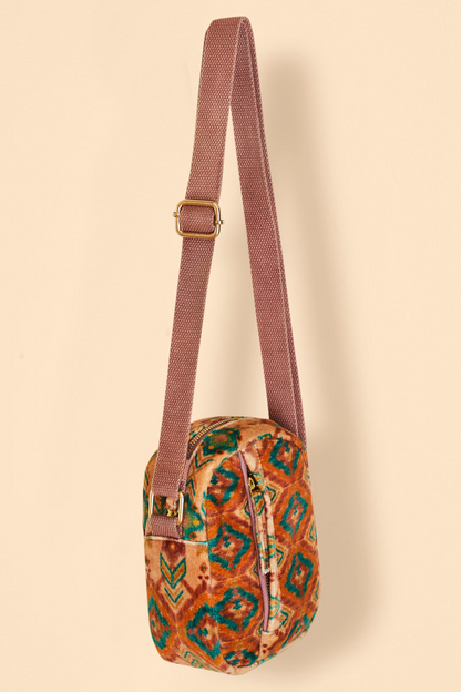 Powder Velvet 'Out & About' Bag Warm Cream Ikat