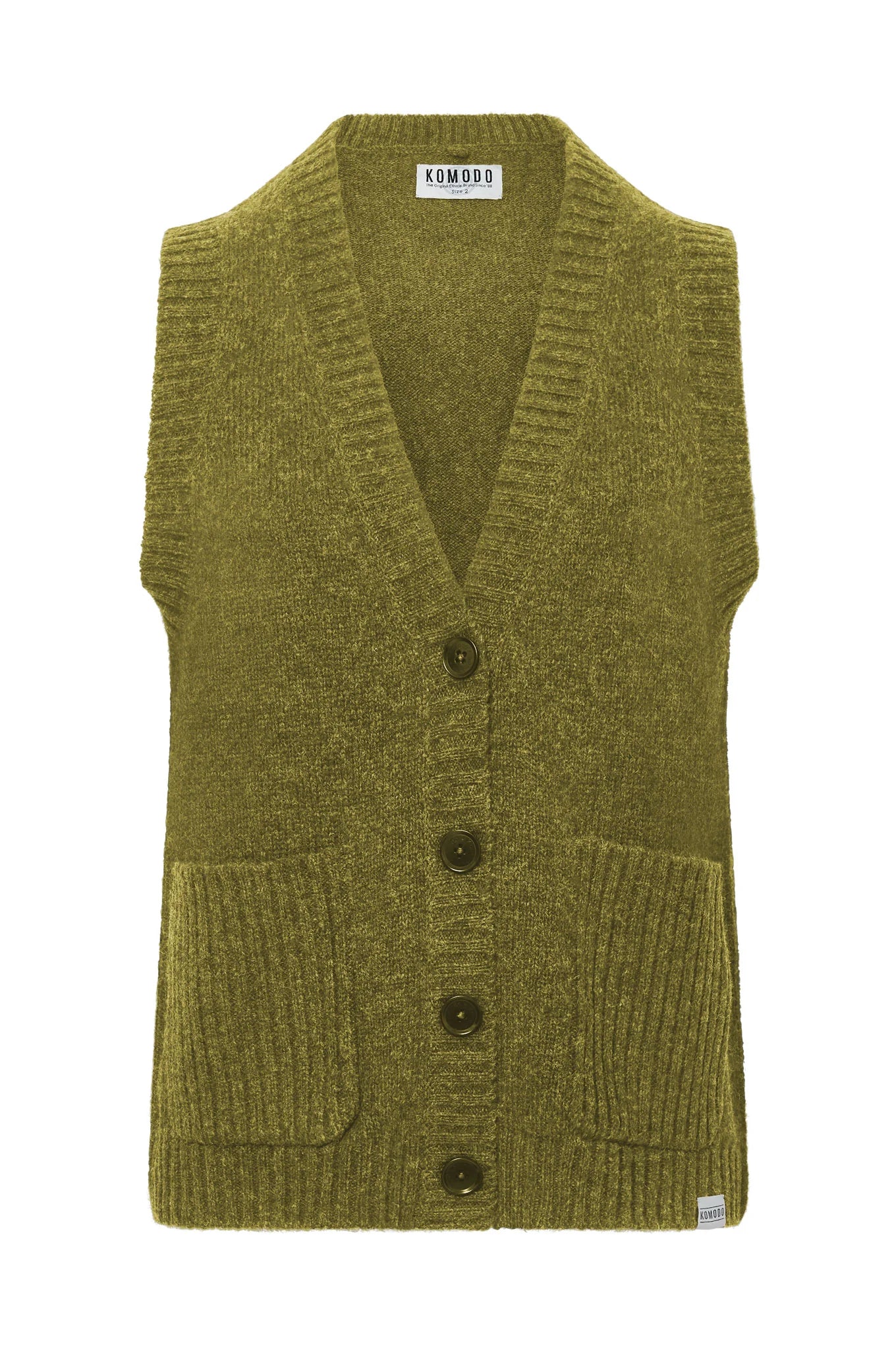 Komodo Satoshi Wool Vest Green