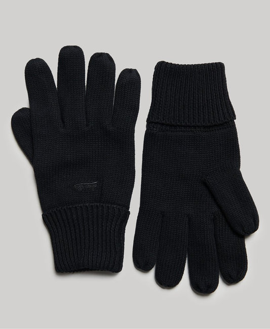 Mens Gloves Superdry Clothing Superdry Gloves Superdry Vintage Logo Gloves Black