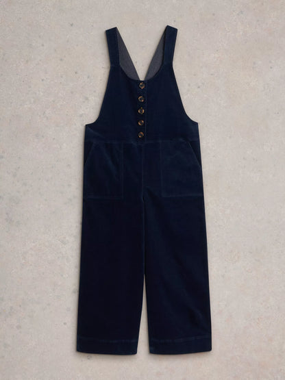 White Stuff Viola Cord Dungaree Dark Navy