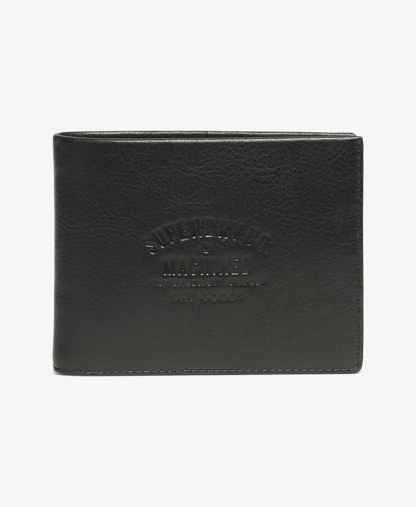 Leather Goods Wallet Black Superdry clothing mens leather wallet superdry wallet 