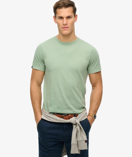 Superdry Classic Essential T-Shirt Washed Slate Grey Mens Tshirt Superdry Clothing Buy 3 Essential Logo T-Shirts For £50