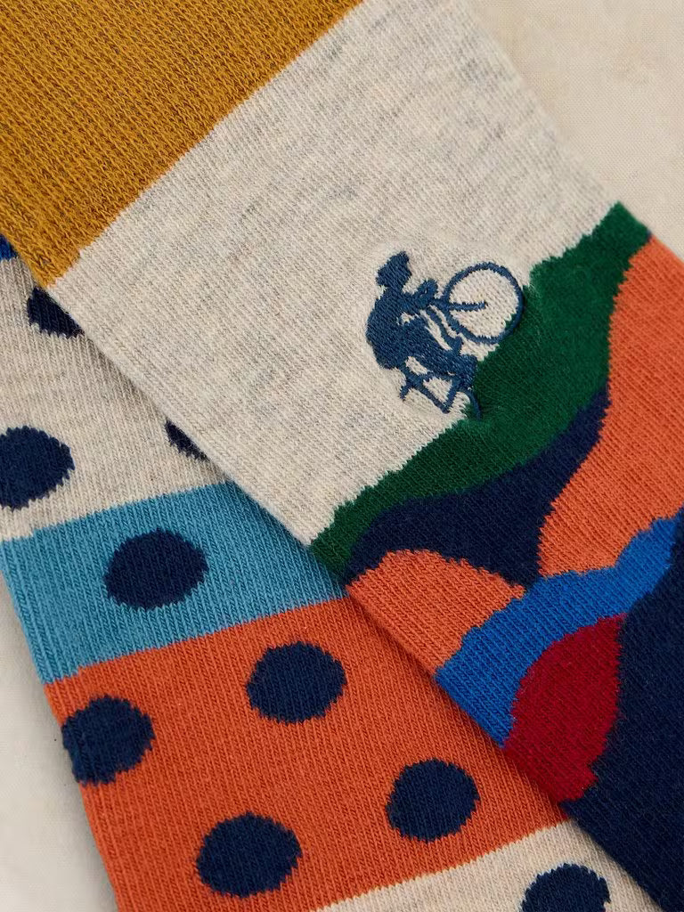 White Stuff 2 Pack Cycling Ankle Socks Navy