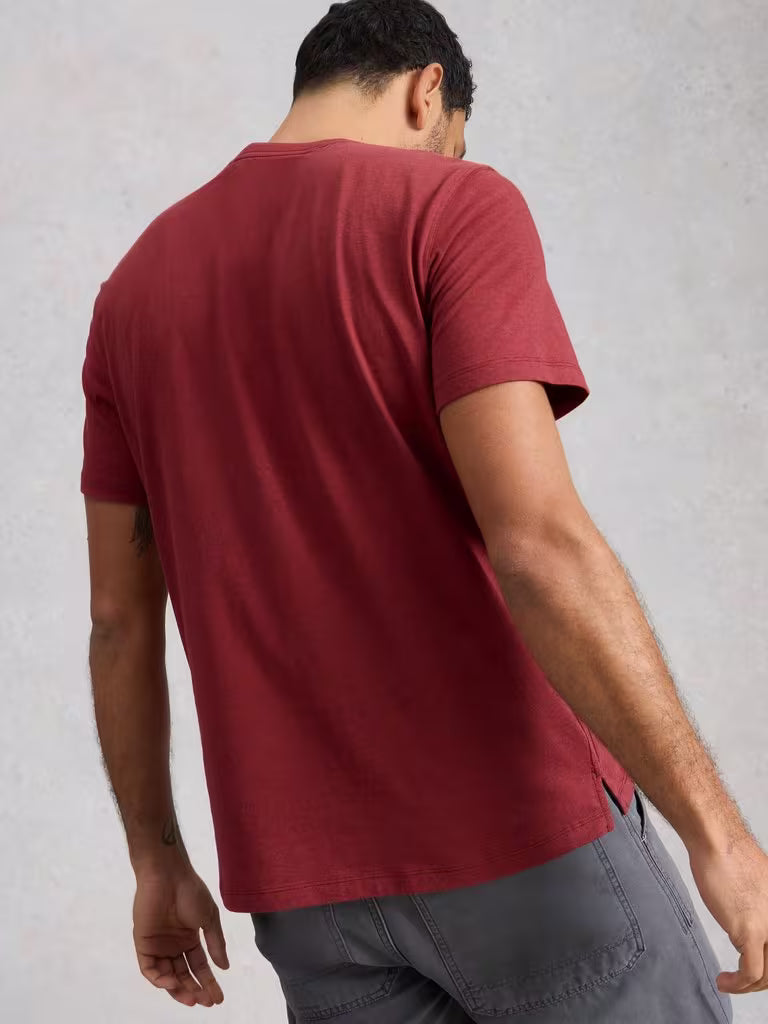 White Stuff Abersoch Hike Graphic Tee Red Print