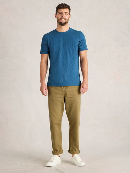 White Stuff Abersoch Short Sleeve Crew Neck Tee Indigo Blue