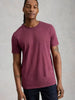 White Stuff Abersoch Short Sleeve Crew Neck Tee Mid Plum