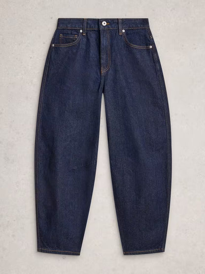 White Stuff Aubrey Barrel Leg Jean Dark Denim