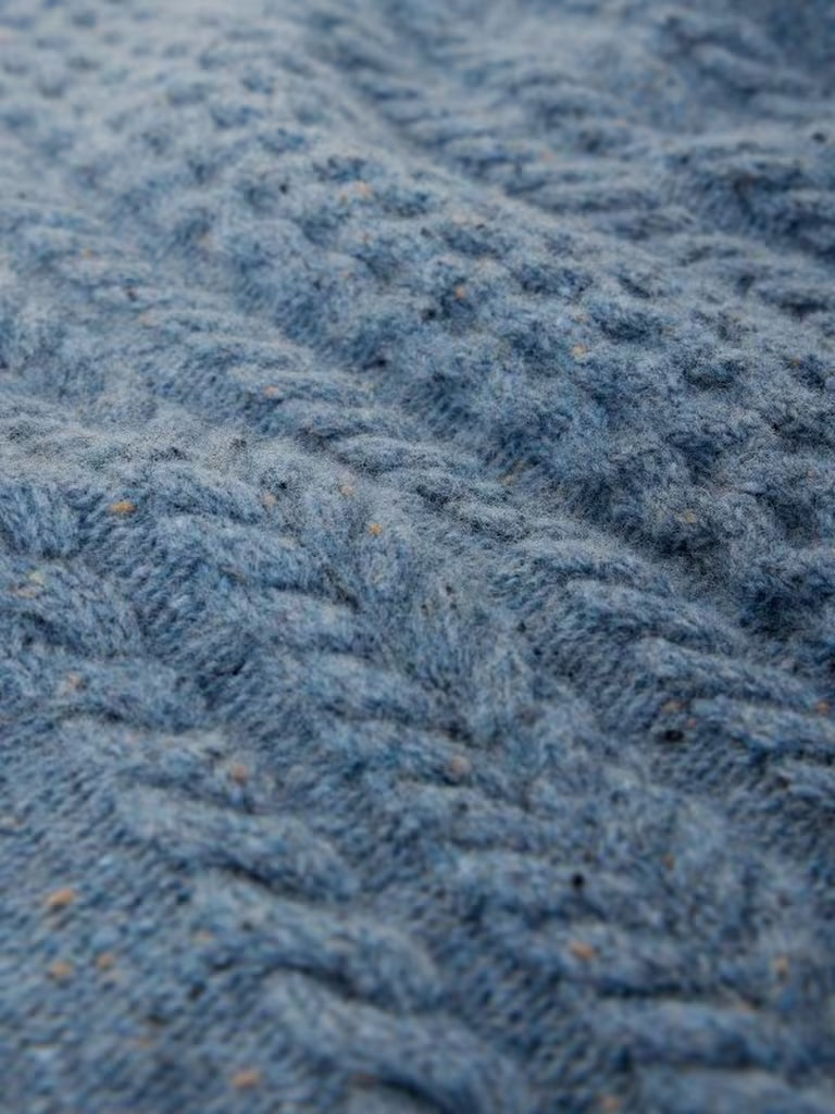 White Stuff Berkley Cable Crew Jumper Blue Multi
