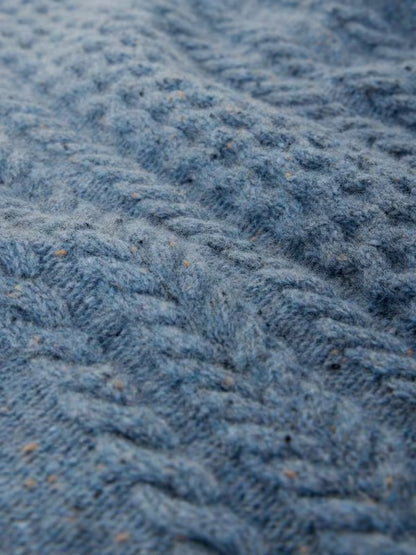 White Stuff Berkley Cable Crew Jumper Blue Multi