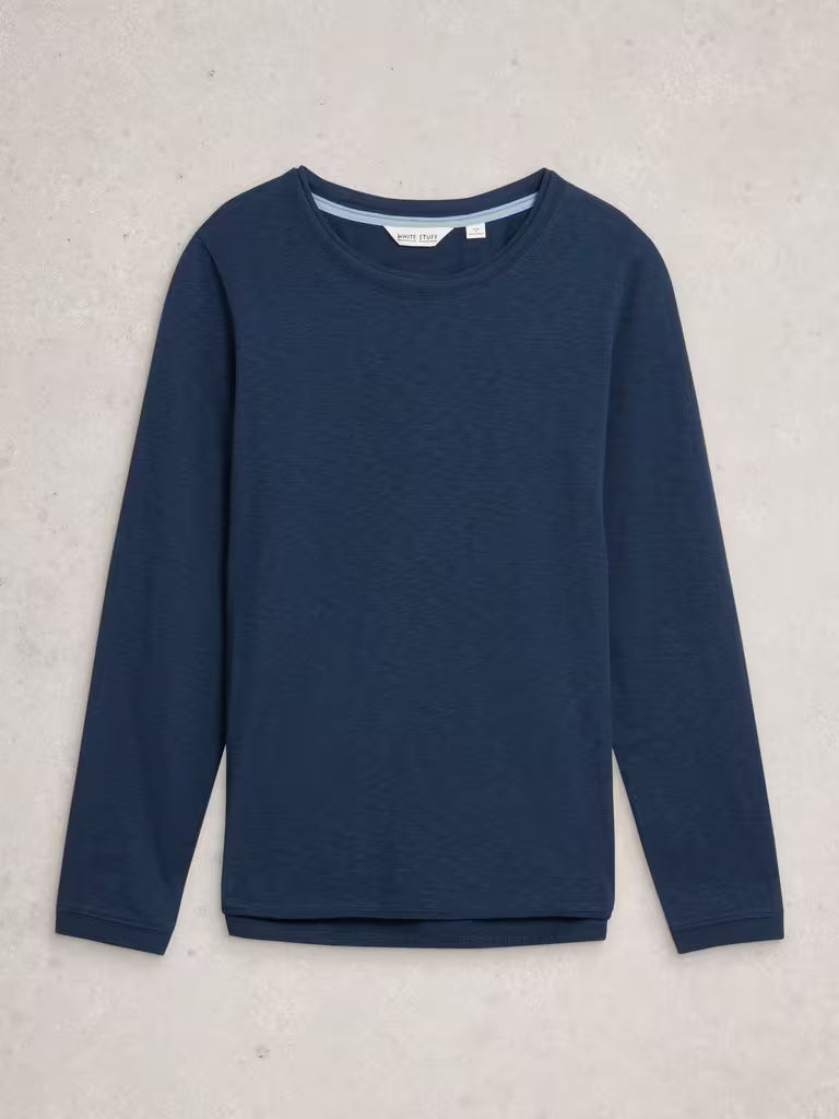 White Stuff Clara LS Tee Dark Navy