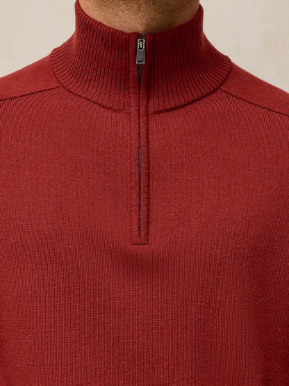 White Stuff Conway Merino Funnel Jumper Dark Red