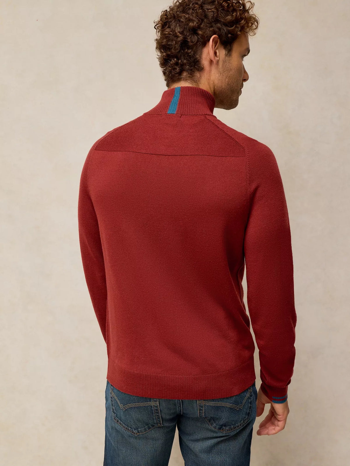White Stuff Conway Merino Funnel Jumper Dark Red