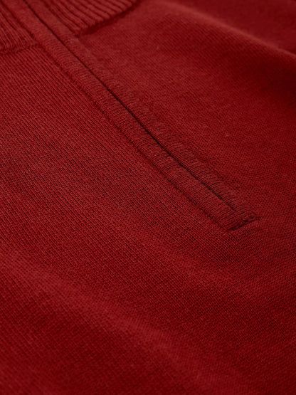 White Stuff Conway Merino Funnel Jumper Dark Red