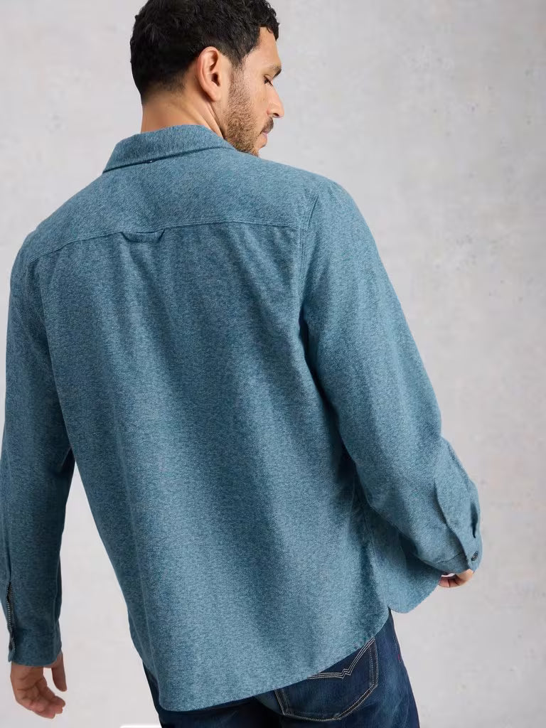 White Stuff Darwen Grindle Shirt Mid Blue