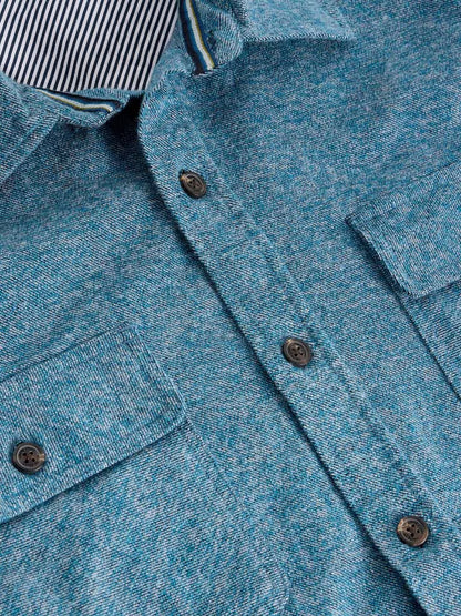 White Stuff Darwen Grindle Shirt Mid Blue