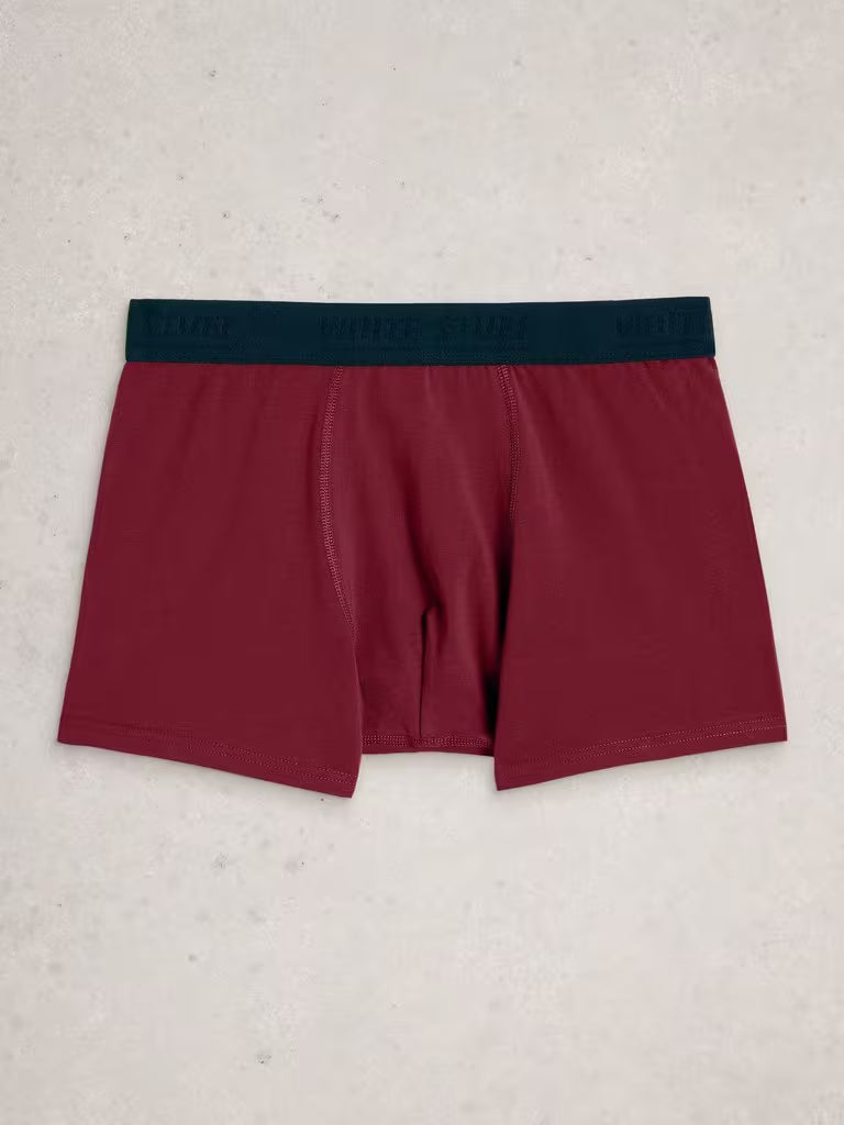 White Stuff Hove 2 Pack Boxers Print Plain Black