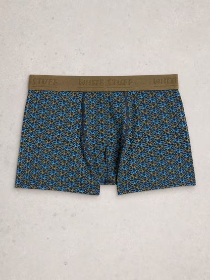 White Stuff Hove 2 Pack Boxers Print Plain Blue