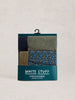 White Stuff Hove 2 Pack Boxers Print Plain Blue