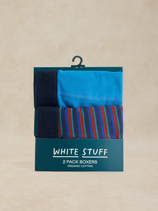 White Stuff Hove 2 Pack Boxers Red Multi