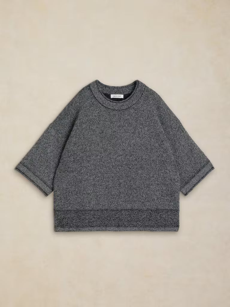 White Stuff Kate Sparkle Tee Dark Grey. Womens top with Crew Neck and Long Sleeve that's Regular fit and Machine Washable. Material: 76% Recycled Polyester, 10% Nylon, 8% Metallised Fibre, 4% Wool & 2% Elastane Style Code: 447677