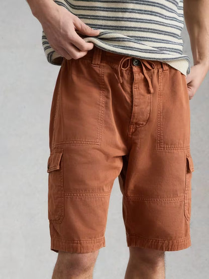 White Stuff Kemble Cargo Shorts Mid Orange