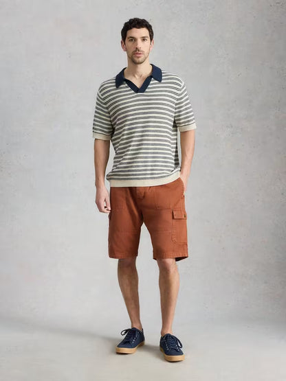White Stuff Kemble Cargo Shorts Mid Orange