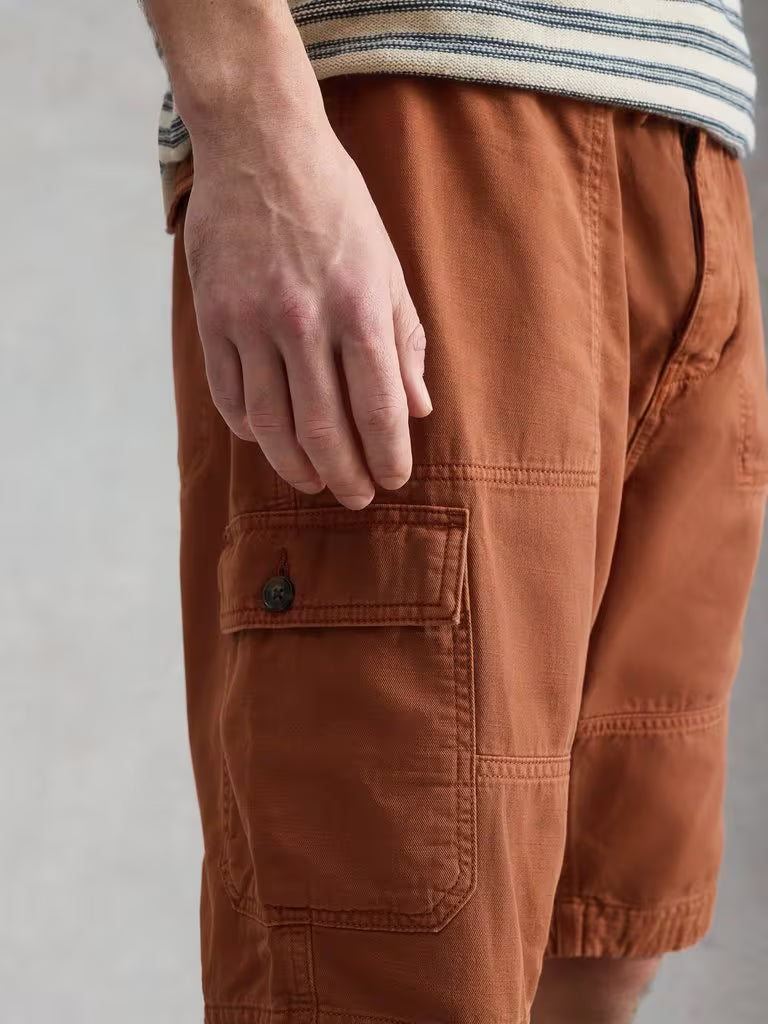 White Stuff Kemble Cargo Shorts Mid Orange
