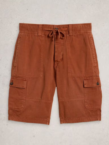 White Stuff Kemble Cargo Shorts Mid Orange
