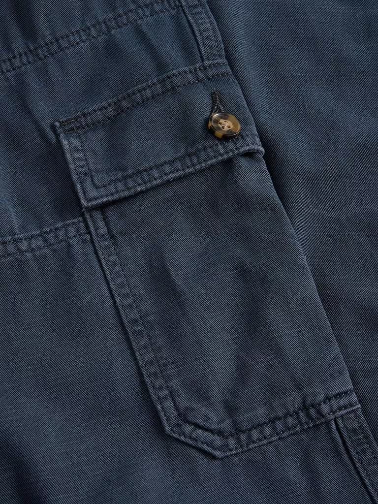 White Stuff Kemble Cargo Trousers Dark Navy. Men's Relaxed fit trousers that are Full Length and Machine Washable. Material: 100% Organic Cotton