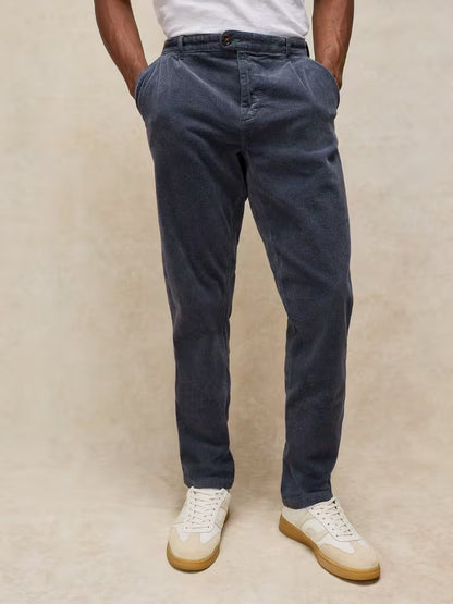 White Stuff Kimber Cord Trousers Dark Grey. Mens Classic Fit trouser that's Full Length and Machine Washable Material: 99% Organic Cotton & 1% Elastane
