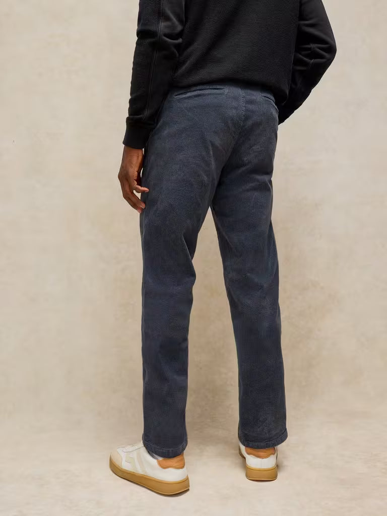 White Stuff Kimber Cord Trousers Dark Grey. Mens Classic Fit trouser that's Full Length and Machine Washable Material: 99% Organic Cotton & 1% Elastane
