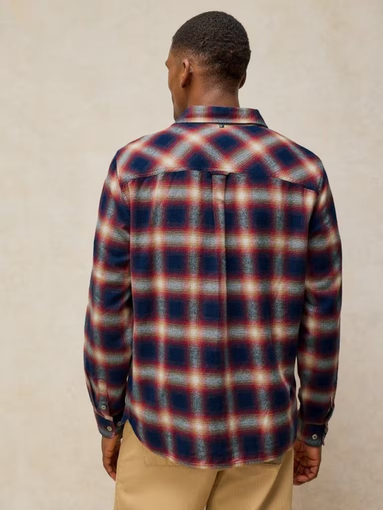 White Stuff Ludlow Check Shirt Navy Multi. Mens shoirt with Collar and Long Sleeve with a Classic Fit that's Machine Washable. Material: 100% Organic Cotton