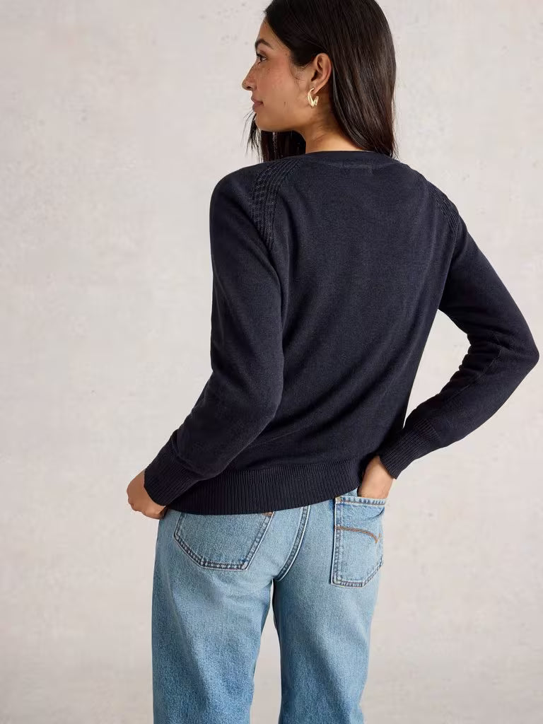 White Stuff Lulu Cardi Dark Navy