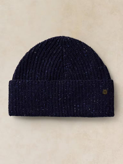 White Stuff Nep Rib Fisherman Beanie Dark Navy