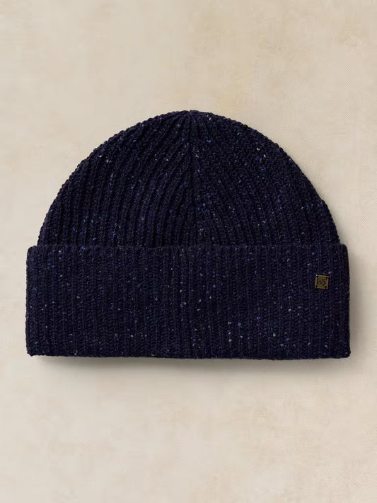 White Stuff Nep Rib Fisherman Beanie Dark Navy